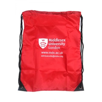 Drawstrings gym bag with handle- Middlesex University London