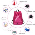 Waterproof backpack with shoe bag