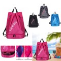 Waterproof backpack with shoe bag