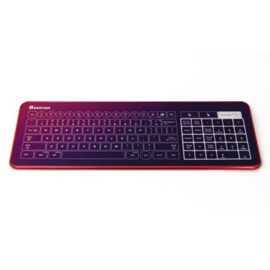 Glass touch keyboard