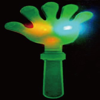 Electronic flashing palm paddle