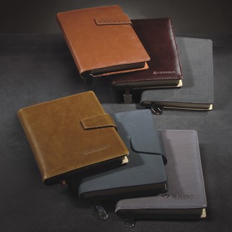 PU Hard Cover Perfect Binding Notebook 