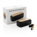 XD Design Bamboo Free Flow TWS earbuds in case P329.061