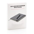 XD Design Standard hardcover A5 notebook with stylus pen P773.251