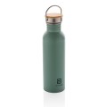 XD Design Modern stainless steel bottle with bamboo lid P436.837