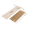 XD Design Reusable bamboo drinking straw set 6 pcs P269.519