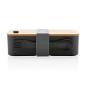 XD Design PP lunchbox with bamboo lid & spork P269.611