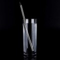 Folded stainless steel straw