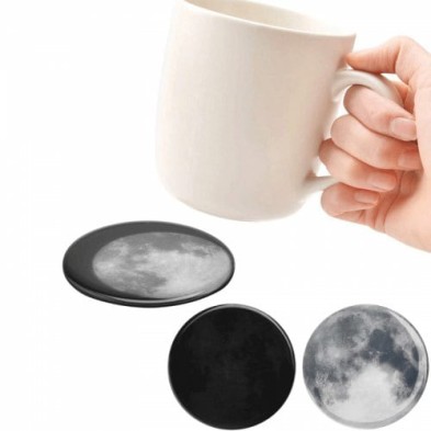 Heat-Activated Moon Coasters (4 Pcs Set)