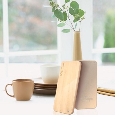 Natural Wooden Power Bank 4000mAh