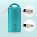 2 in 1 USB cable power bank keychain 5200mAh