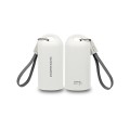 2 in 1 USB cable power bank keychain 5200mAh