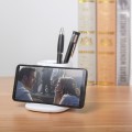 Desk Wireless Charger With Pen holder & USB Hub & Phone Stand