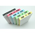 Colorful 2usb power bank 5000mah