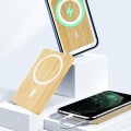 Mobile Power Magnetic Wooden Wireless Charger