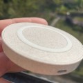 Eco Wheat Straw Small Round Wireless Charger 10W