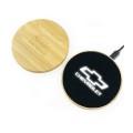 LED logo Bamboo Wood Glass Surface Wireless Charging