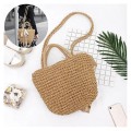 Straw Simple Bucket Handheld Shoulder Bag