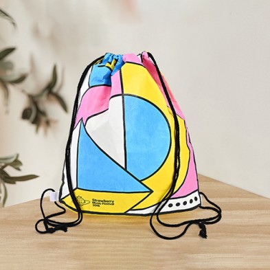 Outdoor Storage DuPont Paper Drawstring Backpack