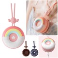 USB Donut Leafless Neck Hanging Fan