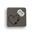 PU Leather Bottle Opener Coaster