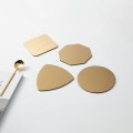 Nordic Metallic Gold Stainless Steel Coasters