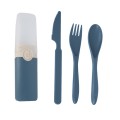 3-in-1 Portable Wheat Straw Cutlery Set