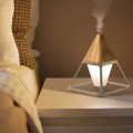 USB Wood Grain Volcano Pyramid Humidifier