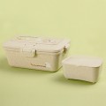 Wheat straw lunch box set 0.95L & 0.25L