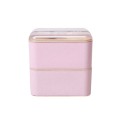 Wheat straw transparent cover lunch box 1.4L