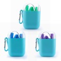 Portable Travel Silicone Folding Drinking Straws