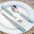 Portable Flatware set with Stainless Steel Case