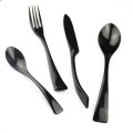 Stainless steel black tableware 4 set