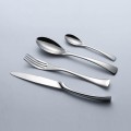 Stainless steel black tableware 4 set