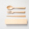 Wooden box tableware set