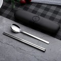 Stainless steel tableware 2 set case