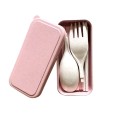 Folding Wheat Straw Tableware Set