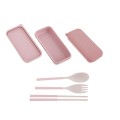 Folding Wheat Straw Tableware Set