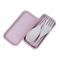 Folding Wheat Straw Tableware Set