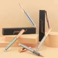 Plastic Pen with rose gold clip 0.5mm