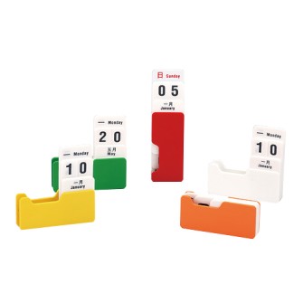 Plastic desktop perpetual calendar