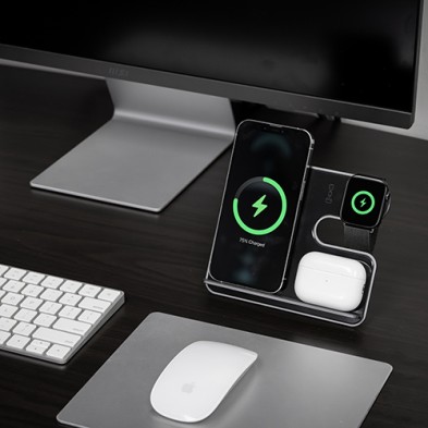 3-in-1 wireless fast charging stand Ascend Charge Pro-BrandCharger