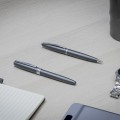 Recycled Aluminium Pen with Twist Detail-ATLAS ECO-BrandCharger