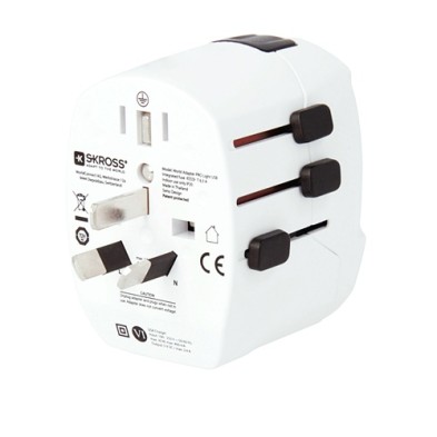 Pro Light USB World Travel Adapter