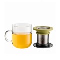 PO Glass Strainer Tea Cup 350ml