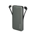 Verbatim Power Bank with embedded Lightning & Type Cables 10000mAh