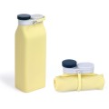 Curlable and Foldable Silicone Portable Water Bottle