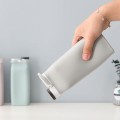 Curlable and Foldable Silicone Portable Water Bottle