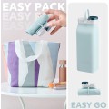 Curlable and Foldable Silicone Portable Water Bottle