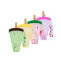 Fruit Plastic Straw Cup With Strap